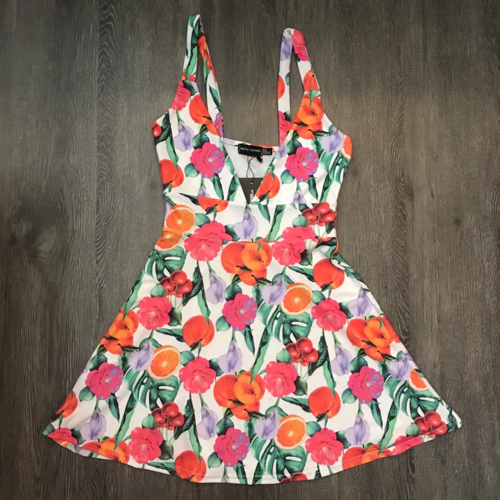Pretty Printed Skater Dress - Picture 3 of 4